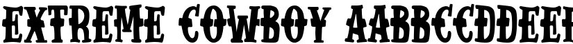 Extreme Cowboy font