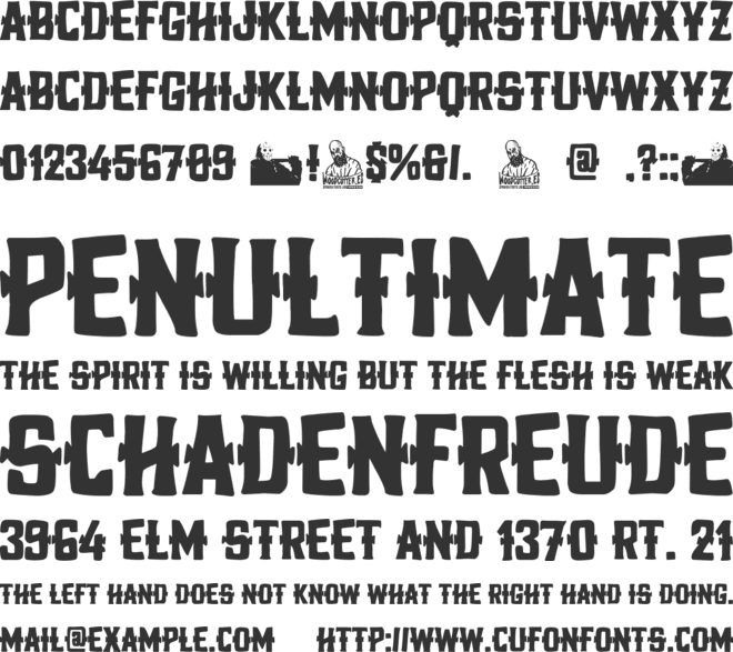 Unlucky Days font preview