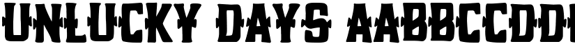 Unlucky Days font download