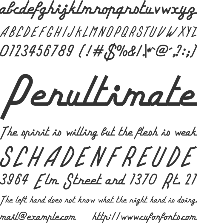 Hyper Inn font preview