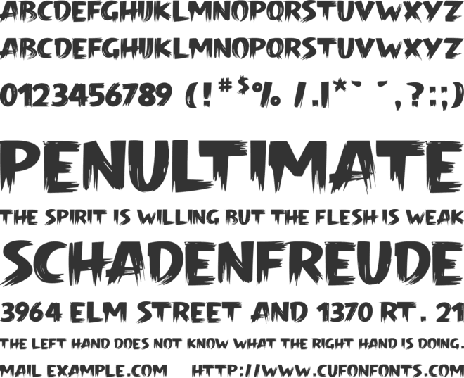 Gravity is Optional font preview