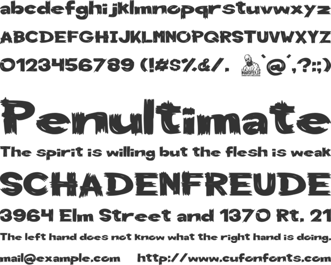 Monster Enterprise font preview