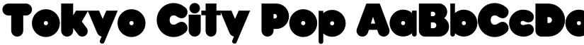 Tokyo City Pop font