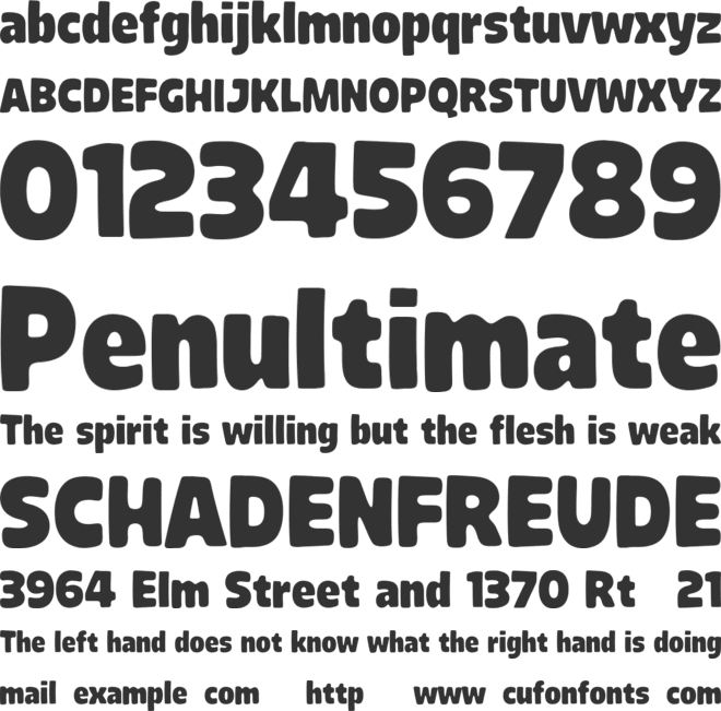 Bublah Personal Use font preview