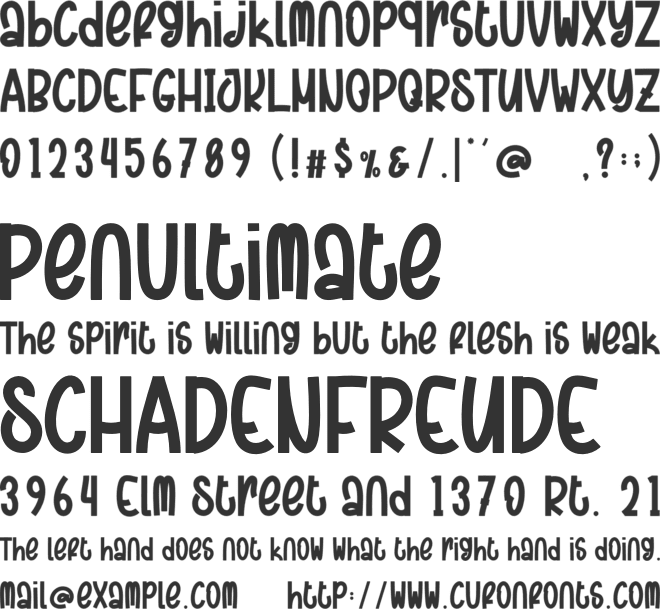 SNOW SEASON font preview