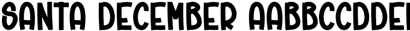 Santa December font