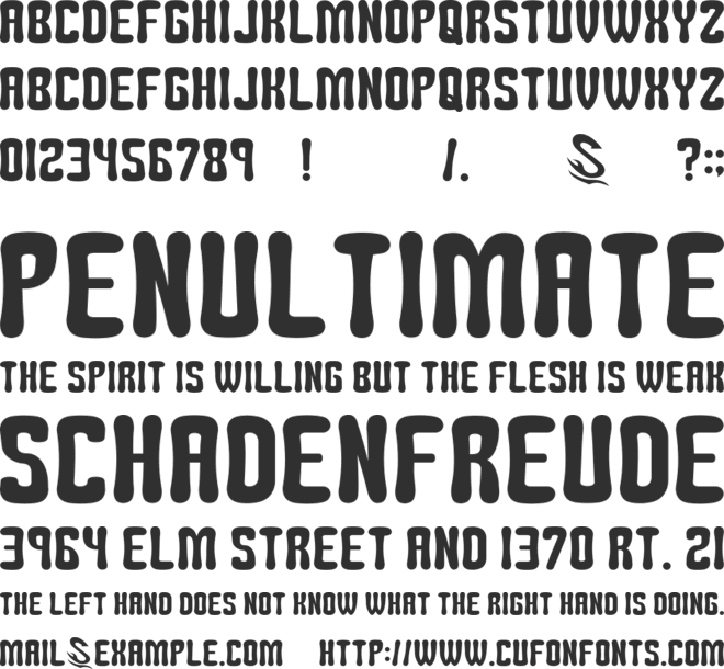 Tomipop G font preview