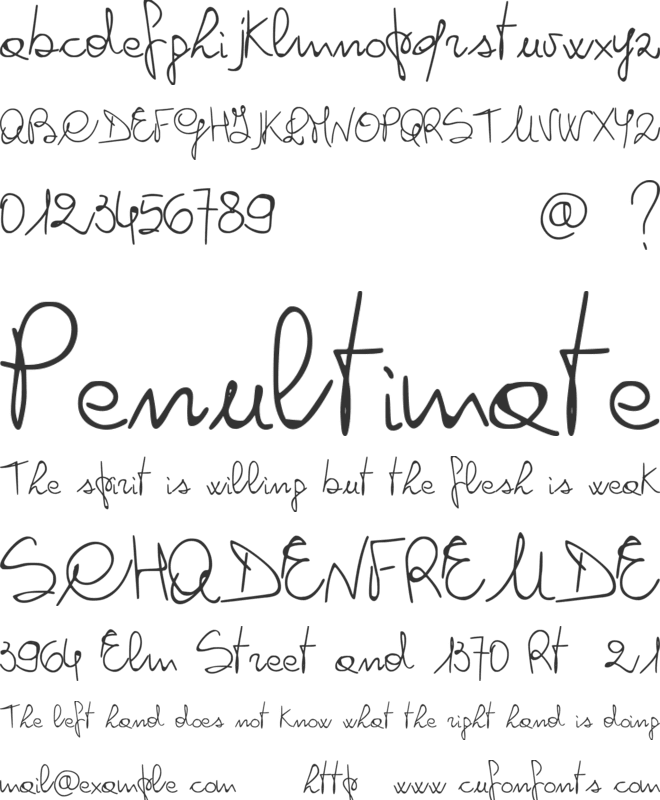 Ikebana font preview