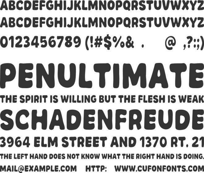 Selocity font preview