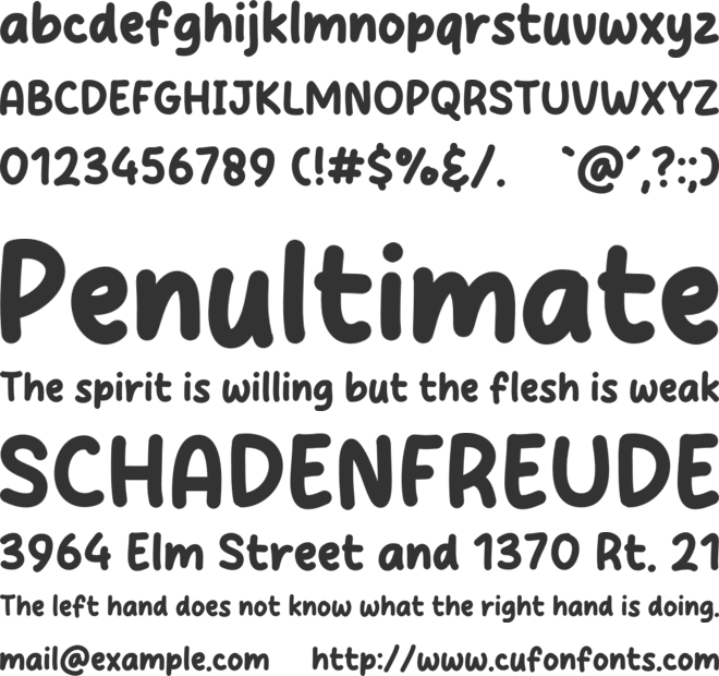 Atica Garden font preview