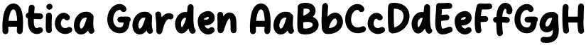 Atica Garden font