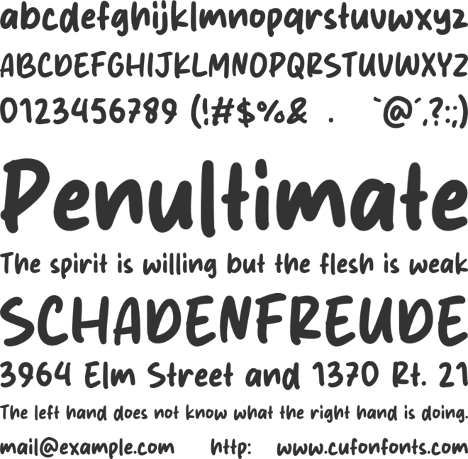 Pancakes Cream font preview