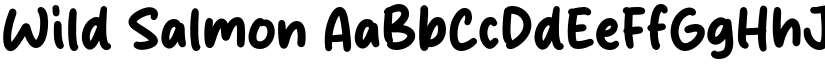 Wild Salmon font