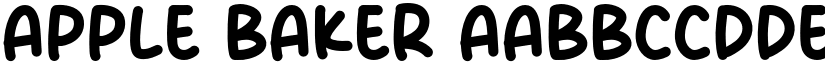 Apple Baker font