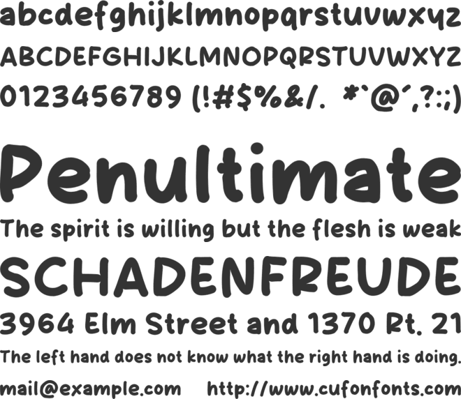 Salt Sugar font preview