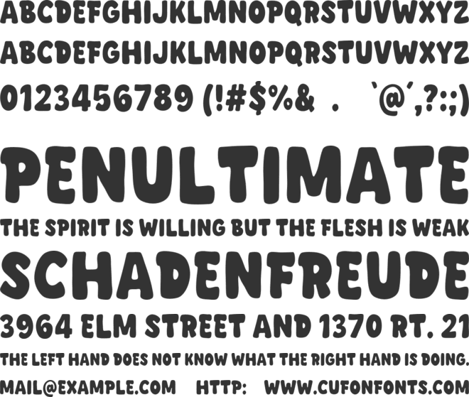 Brand Street font preview