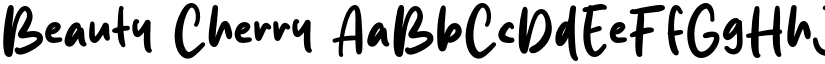Beauty Cherry font