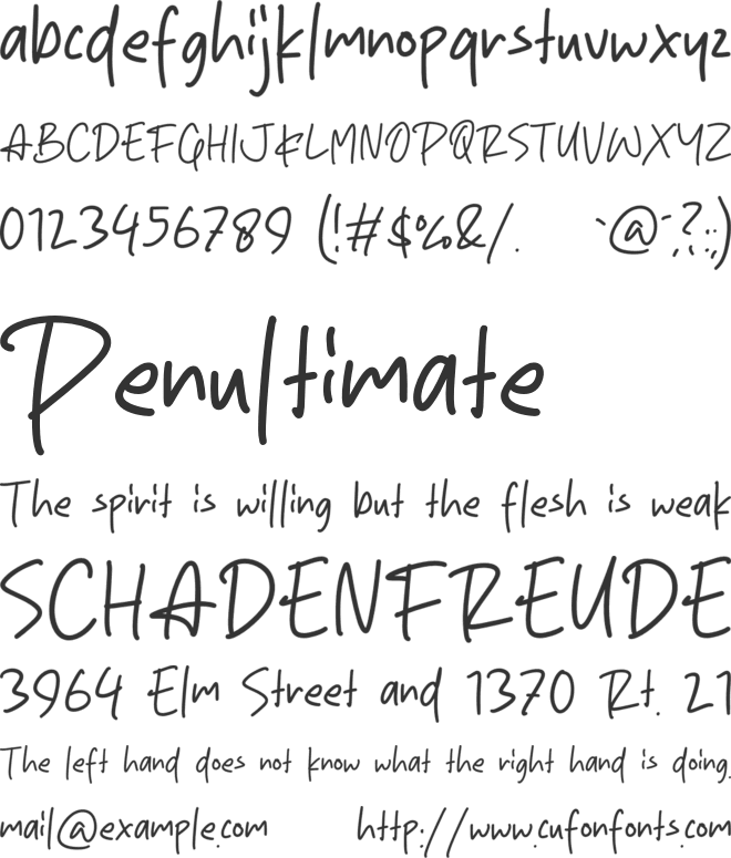 Blink Script font preview