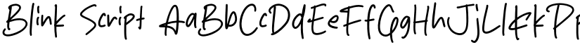 Blink Script font download