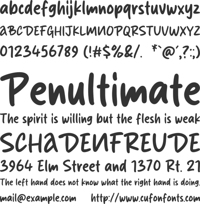 Gombali font preview