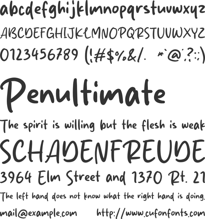 Jhon Max font preview