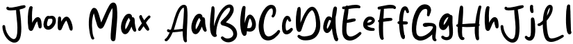 Jhon Max font