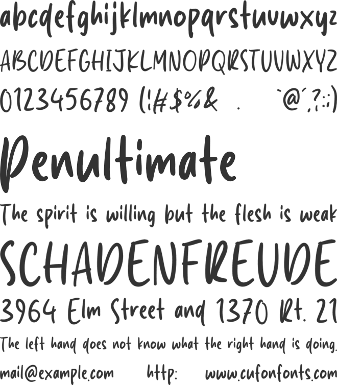 Mister Summer font preview