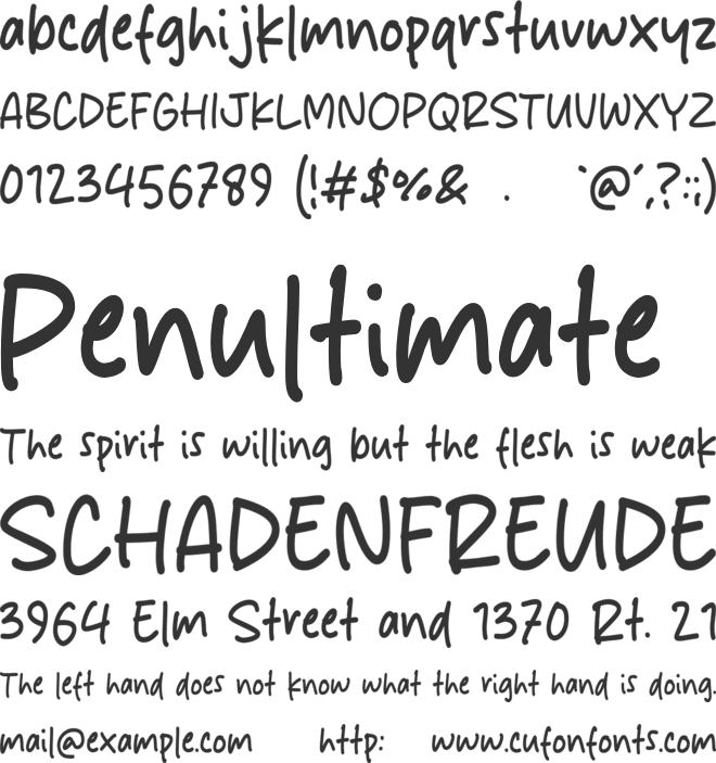 Blink Rush font preview