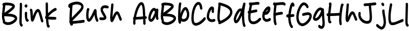 Blink Rush font download