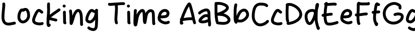 Locking Time font download