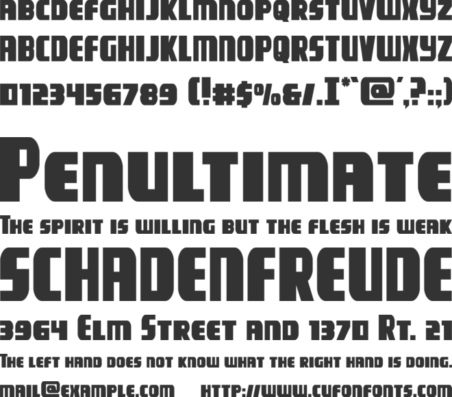 Camp Justice font preview