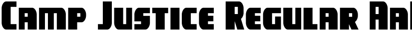 Camp Justice Regular font