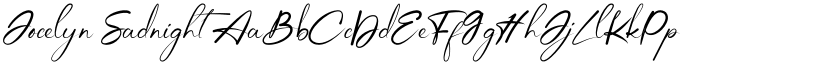 Jocelyn Sadnight font