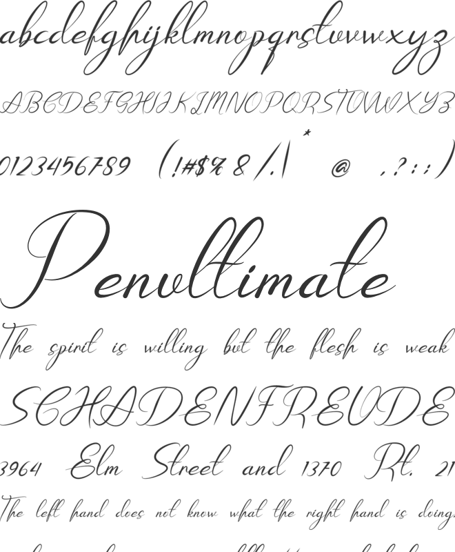 Platform font preview