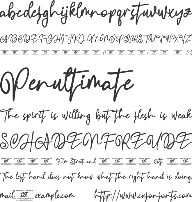 Bosstony 1 font preview