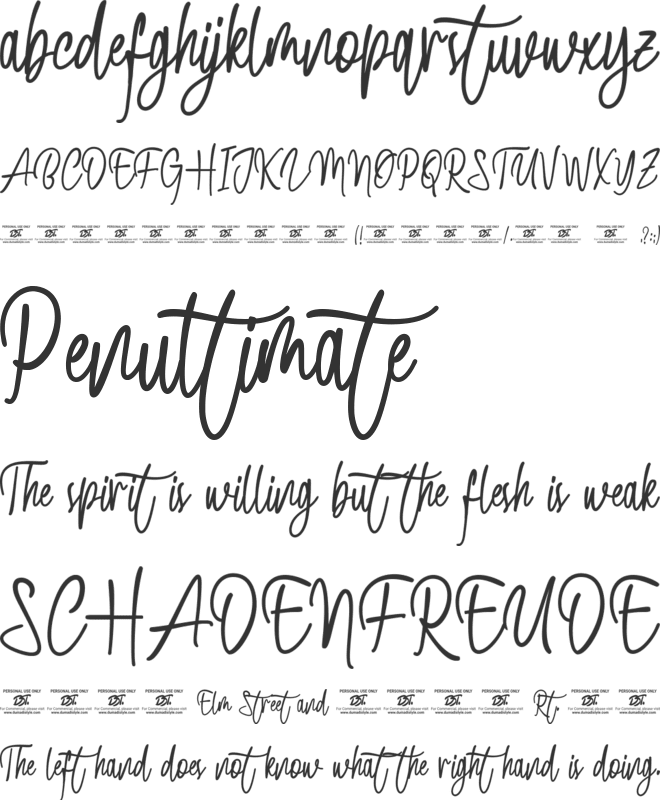 Bosstony 2 font preview