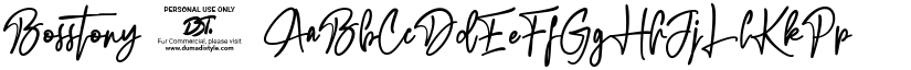 Bosstony 3 font download