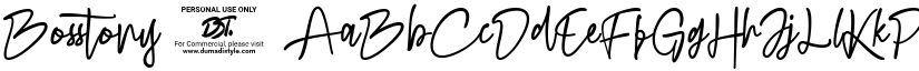 Bosstony 4 font download