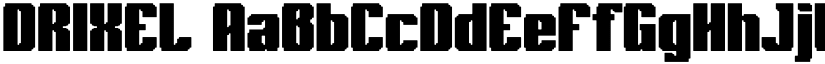 DRIXEL font