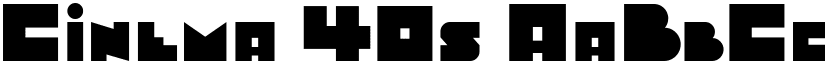 Cinema 40s font