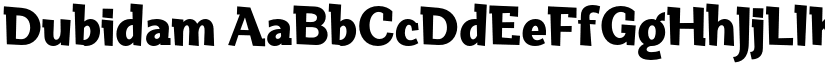 Dubidam font