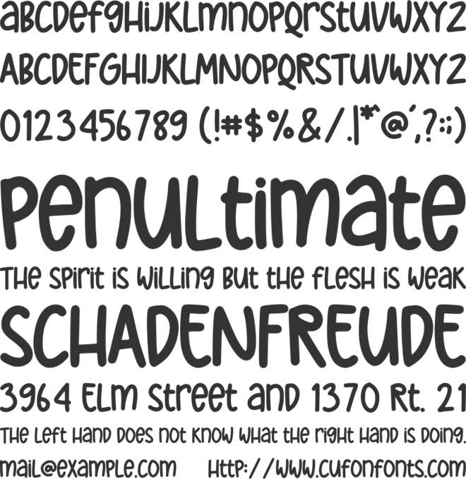 Farmhouse Village A font preview