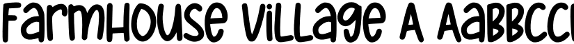 Farmhouse Village A font