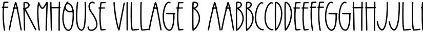 Farmhouse Village B font