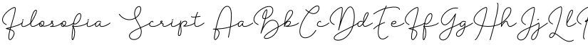 Filosofia Script font
