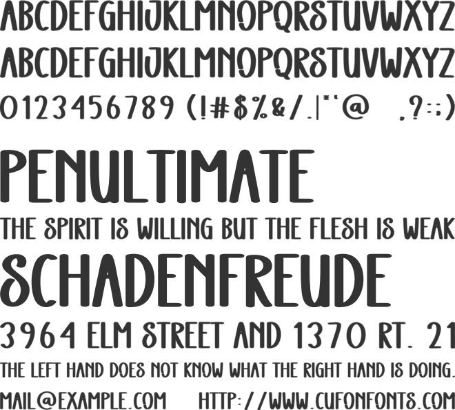 Winter Meeting font preview