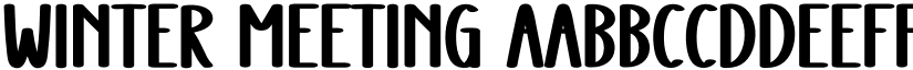 Winter Meeting font download