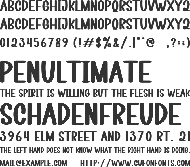 Camping Trip font preview