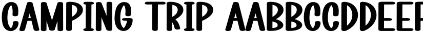 Camping Trip font