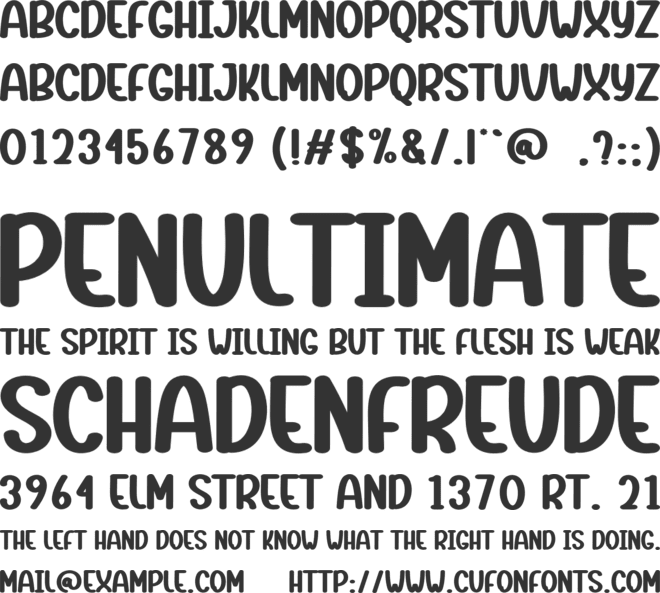 Everyday Christmas font preview